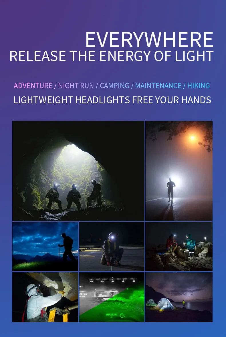 LuminaGlide Hands-Free Headlamp™