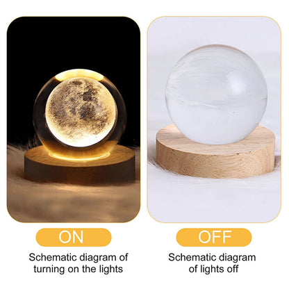 LED Crystal Ball Night Light